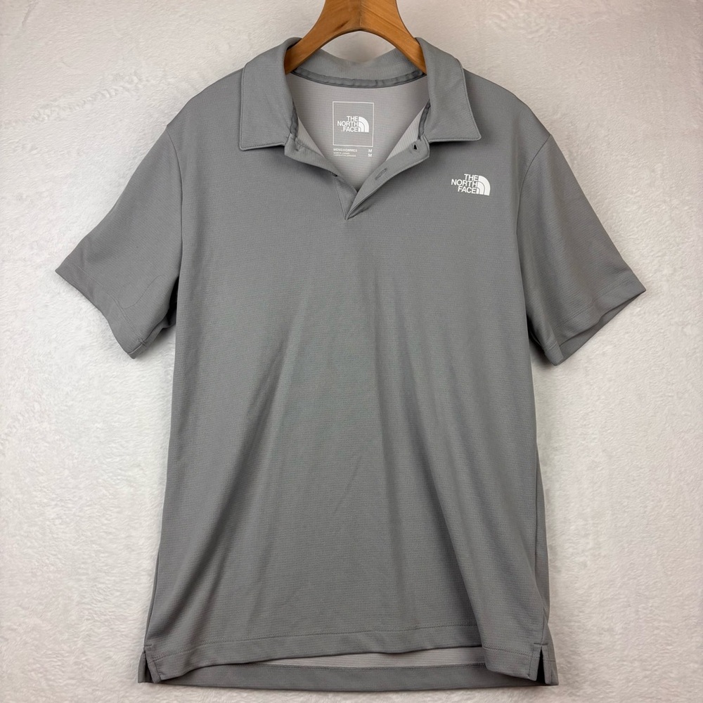 The North Face Gray Polo Shirt for Versatile Style